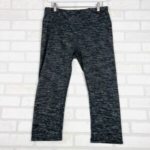 RBX Womens XL TG Activewear Leggings Black‎ Grey Marled Stretch Athletic Pants